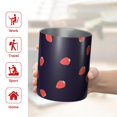 thumbnail image 5 of 12oz Coffee Tumblers Red Strawberry Plants Dark Pattern Stainless Steel Vacuum Insulated Travel Tumbler Coffee Cups Mug with Lid and Straw with Cleaning Brush for Cold & Hot Drinks, 5 of 5