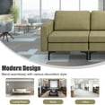 thumbnail image 5 of Costway Modular 3-Seat Sofa Couch w/ Socket USB Ports & Side Storage Pocket Green, 5 of 10