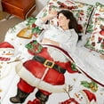thumbnail image 4 of Castle Fairy Children Santa Claus 7-Piece Twin Bedding Sets,Christmas Snowman Bedding Comforter Set,Xmas Gifts Breathable Sheet Sets,Lightweight Room Decor, 4 of 8
