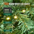 thumbnail image 4 of VEVOR Christmas Tree, 7.5ft Prelit Artificial Xmas Tree, Full Holiday Decor Tree with 550 Warm White LED Lights, 1346 Branch Tips, Metal Base for Home Party Office Decoration, 4 of 9