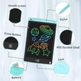 thumbnail image 5 of ZHAOCHENG Tableta de escritura LCD colorida, tablero de dibujo de 8,5 pulgadas, tableta gráfica, bloqueo de teclas, escritura a mano, bloc de dibujo, juguetes para niños, regalos para niños y niñas (a, 5 of 5