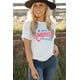 thumbnail image 3 of ABPHQTO Camiseta estampada de manga corta informal gris Farm Wife para mujer, 3 of 5