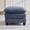 Blue, variant on 25" Deep Seat Ottoman, Modern Double-Cushion Footrest with Soft Chenille Upholstery