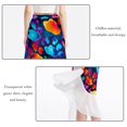thumbnail image 2 of Dog Paw Print Stylish Chiffon Beach Dresses for Women | Summer Dress for the Beach, 2 of 6