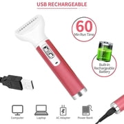 Obacre Electric Razor for Women,5 in 1 Cordless Face Shaver Set, Wet & Dry Lady Hair Remover, Painless Facial & Body Hair Exfoliation USB Rechargeable, for Bikini Line, Nose Hair, Eyebrow, Arm, Leg