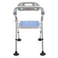thumbnail image 6 of Floorstanding Foldable Shower Seat Folding Bath Chair Heavy Duty Shower Chair, 6 of 16