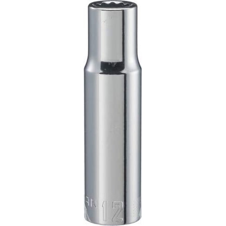 UPC: 0885911588966 | CRAFTSMAN Deep Socket  Metric  1/2-Inch Drive  12mm  12-Point (CMMT83189) Full Polish