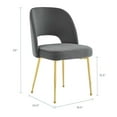 thumbnail image 2 of Modway Rouse Dining Room Side Chair in Charcoal, 2 of 7