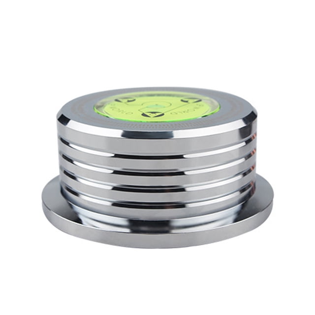 Record Weight Stabilizer 50Hz Bubble Level Speed Detection Turntable LP Disc Stabilizer Clamp for Vinyl
