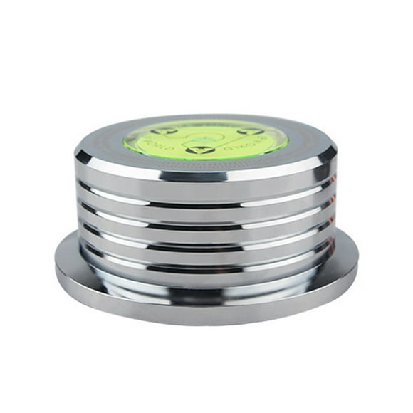 Record Weight Stabilizer 50Hz Bubble Level Speed Detection Turntable LP Disc Stabilizer Clamp for Vinyl