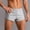 Gray, variant on Babysbule Mens Shorts Men Solid Cotton Three-point Pants Sports Elastic Mid-waist Lace-up Shorts