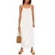 thumbnail image 3 of Vestido largo ReachMe de lino para verano con tirantes finos y aberturas en color marfil, 3 of 4