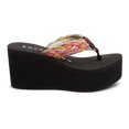 thumbnail image 2 of Rocket Dog Women's Crush Platform Thong Sandal 10 Rainbow Black, 2 of 4