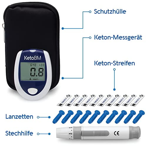 Ketone Monitor with New Technology Semi-Conductor Sensor to Test