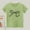 Green, variant on lulshou Girls Shirts Girls' Fashion Casual Letter Printed Round Neck Short Sleeve Top Summer Tops