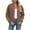 Khaki, variant on hotojiny Zip up Jackets for Women Trendy Textured Lightweight Jacket Casual Long Sleeve Coat Outerwear Fall Fashion Outfit