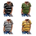 thumbnail image 3 of Jumpingount Camiseta de algodón para mujer, blusa básica estampada holgada, ropa de diario para niñas, ropa de verano para fiesta de vacaciones en la Prendas para la parte del cuerpo Verde  XXL Jumpingount AP010364-10, 3 of 6