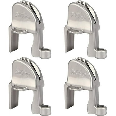 Boat Fender Clips, Adjustable Pontoon Boat Square Rail Fender Cleats/Clips/Hangers for Pontoon Bumpers, Pontoon Boat Accessories for Bumpers