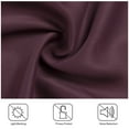 thumbnail image 4 of PiccoCasa 2pcs Blockout Thermal Insulated Grommet Window Curtain Panel Valance Darkening Drapes Burgundy 42" x 84", 4 of 8