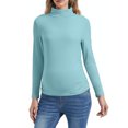 thumbnail image 4 of KIHOUT Women's Warm Maternity Velvet Fleece Top Ladies Fashion Solid Color Long Sleeve Pregnant Casual Tops, 4 of 9