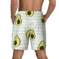 thumbnail image 3 of Kdxio Avocado Of A Hear Print Men'S Swim Trunks With Compression Liner 7 Inch Inseam Quick Dry Swim Shorts, 3 of 7