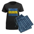 thumbnail image 5 of CafePress - Ukraine Strong - Women's Short Sleeve Print T-Shirt and Pants Dark Cotton Pajama Set, 5 of 7