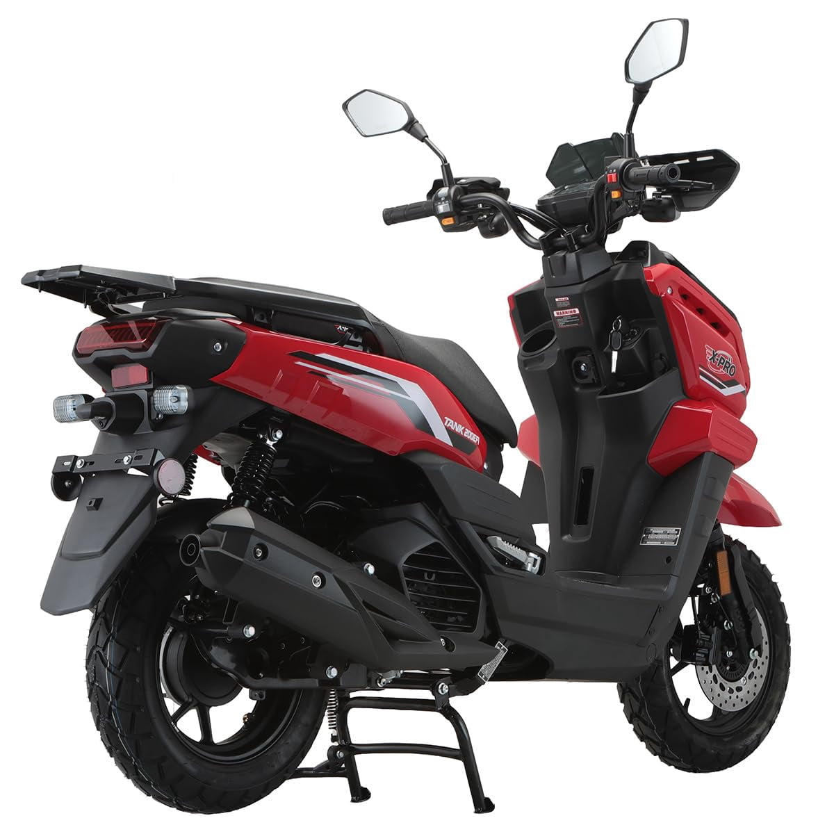 X‑Pro Tank 200 EFI 200 Gas Moped with EFI, Automatic Transmission, 12" Alloy Wheels, LED Lights & LCD Display