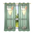 thumbnail image 6 of Yayeee Window Curtains Set of 2 for Living Room Light Filtering 63"x42", Lemon Glass, 6 of 7