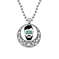 thumbnail image 1 of Men Keep Face Move Forward Necklaces Pendant Retro Moon Stars Jewelry, 1 of 3