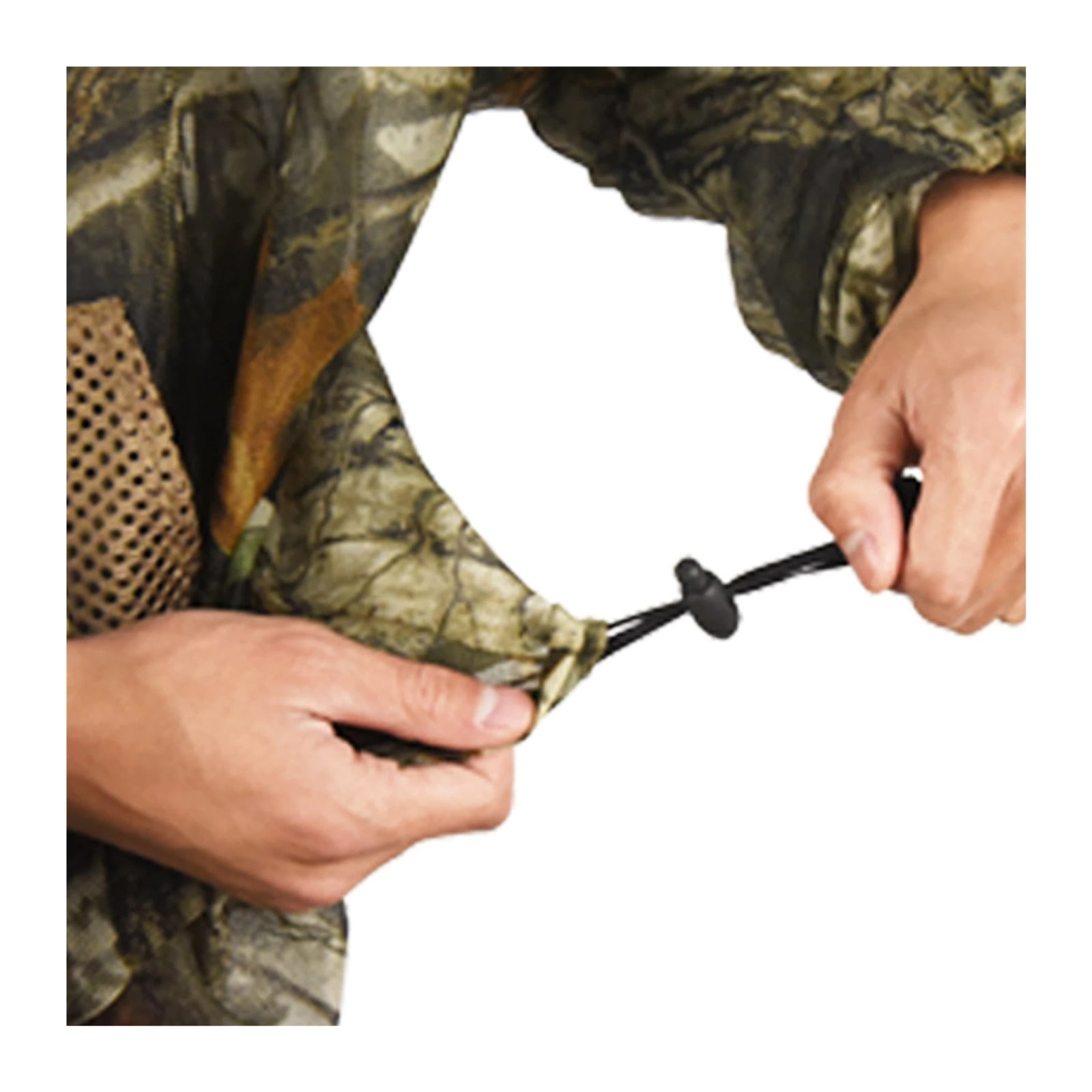 Tree Camoufla Anti-mosquito Beekeeping Suit Camping Adventure Safari Mesh Hood Hunting Ghillie Suits Camo Fishing Clothes ,Easy to Wear