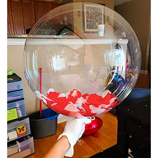 Globos Bobo de 20 Pulgadas Globos de Burbuja, 30 Pzas Globo Bobo Transparente, Globo de Bu Aredpoook Aredpoook