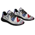 thumbnail image 6 of God Bless America 4th Of July American flag Wreath Shoes Sneakers Black Size 12, 6 of 7