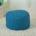 thumbnail image 2 of Adarl Unstuffed Foot Rest Ottoman Pouf Cover, Washable Round Pouf Cover 16.5" x 12.5" Floor Pouf for Living Room Bedroom Nursery Kids Room Home Decor Cover, 2 of 5