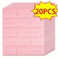 thumbnail image 1 of 20/30/40//50pcs 3D Wall Tile Sticker, Foam Brick Self-Adhesive Anti-Collision Sticker,, 1 of 5
