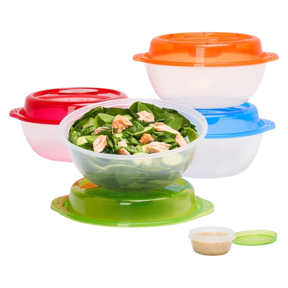 Contenedores para ensaladas Bentgo Easyboxes, juego de 8 piezas