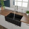 thumbnail image 3 of ALFI brand AB3018HS-BM 30" Black Matte Reversible Smooth / Fluted Single Bowl Fireclay Farm Sink, 3 of 12