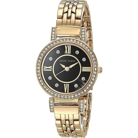 Anne Klein Women's Premium Crystal Accented Bracelet Watch, AK/2928