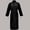 Black, variant on Men Thin Lightweight Open Front Cardigan Bathrobe, Solid Color Loose Soft Breathable Belted Wrap Robe Casual Relaxed Home Sleep Loungewear Black XXXL