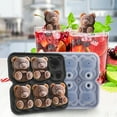 thumbnail image 5 of Bandeja de molde de cubitos de hielo de oso de silicona de 6 orificios para cócteles de whisky, café, té, máquina de hielo flexible sin BPA de grado alimenticio para dulces, jabón, chocolate, regalo, 5 of 5