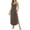 C-Brown610, variant on DHFJKG Sleeveless Beach Dress Women Loose Fit Summer Comfortable Flowy Long Dress Adjustable Straps Curved Hem Scoop Neck Trendy Dresses