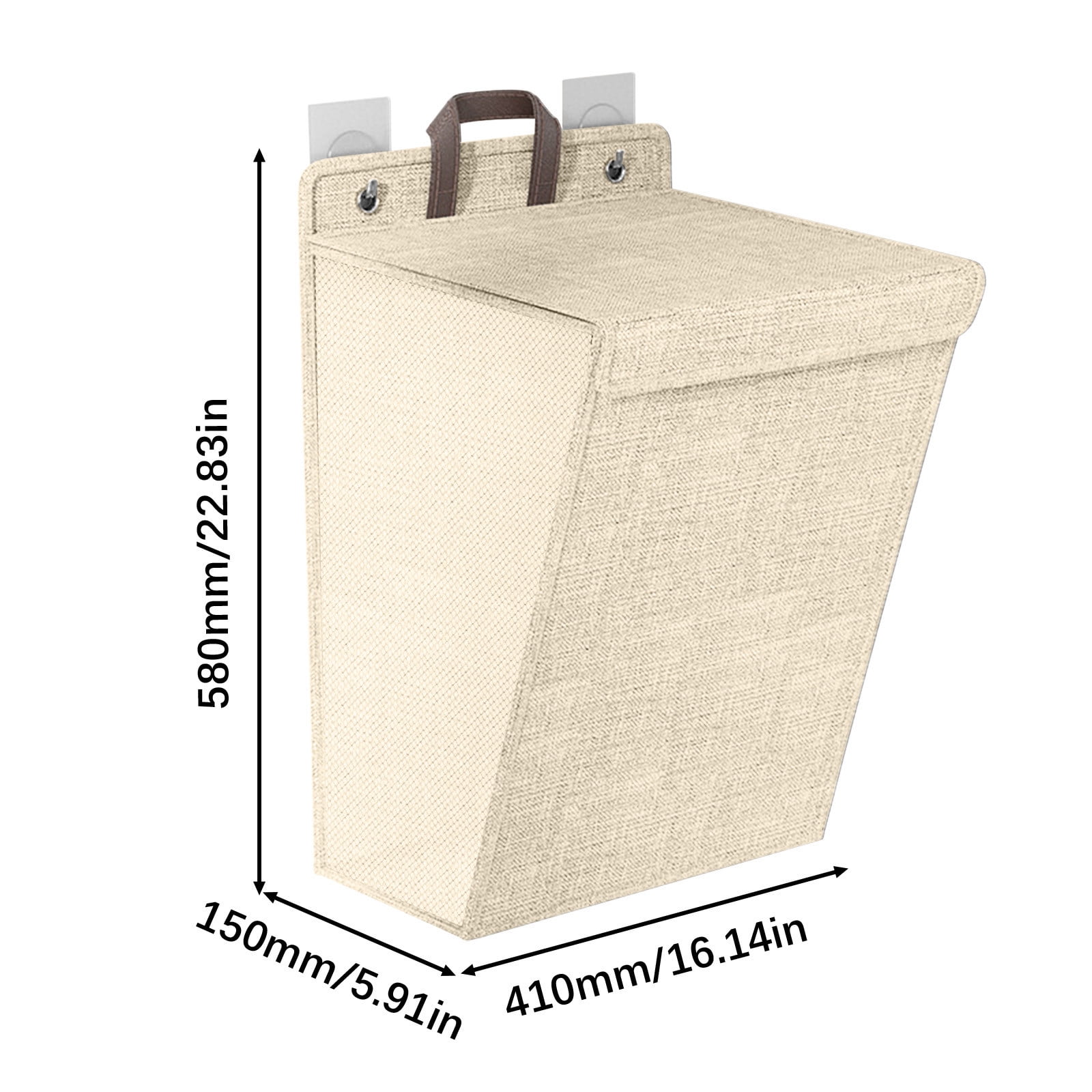 SECOPIN Hanging Mesh Laundry Hamper Bag - Over Door Washable Delicates Bag With 2 Hooks - View #4