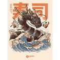 thumbnail image 1 of Ilustrata Sushi Dragon Canvas Print, 1 of 1