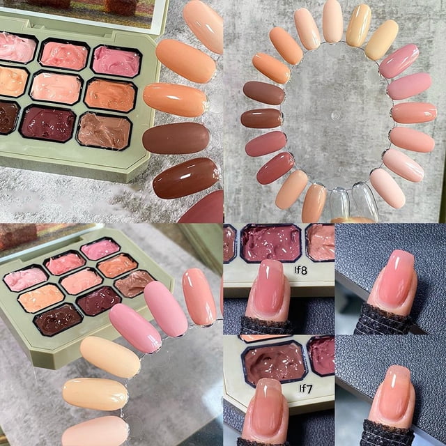 Solid Nail Gel Palette Mud Painting Spring Summer Color For Nail Art Design