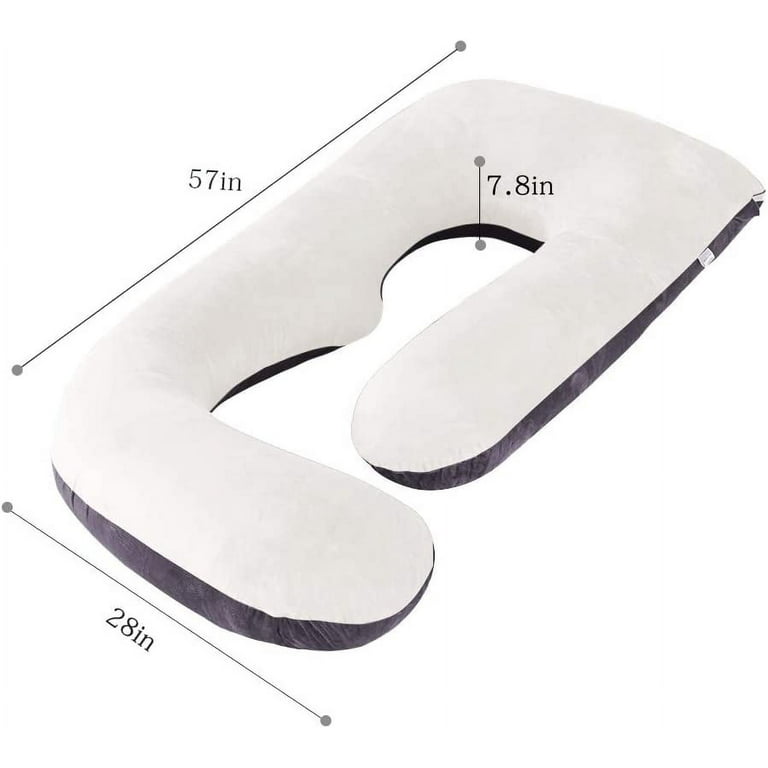 Pillani Pregnancy Pillows for Sleeping - U Shaped Full Body Pillow Support,  Cooling Maternity Pillow for Pregnant Women, Support for Belly, Back, Legs.  Pregnancy Gifts & Pregnancy Must Haves for Adult 