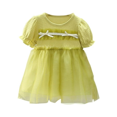 

Kids Girls Princess Dress Puff Sleeve Cute Kids Clothes Spring Summer Girls Dresses