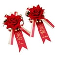 thumbnail image 1 of 2x Boutonniere De Boda Rose Boutonniere Para Eventos Aniversario Compromiso, 1 of 9
