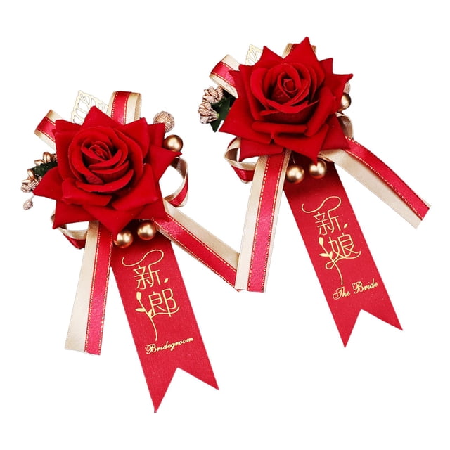 2x Boutonniere De Boda Rose Boutonniere Para Eventos Aniversario Compromiso