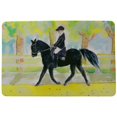 thumbnail image 1 of Betsy Drake DM141G Black Horse Rider Door Mat - 30 x 50 in., 1 of 1