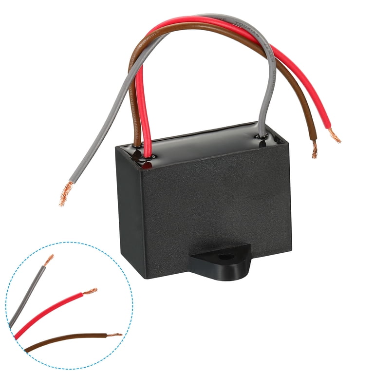 ANG-puneng CBB61 Ceiling Fan Capacitor Electrical Power Relay Connecting Capacitor 4.5uf+6uf+5uf 5 Wire 250V