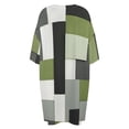 thumbnail image 5 of Green Geometric Art, Black And White Green Sleepshirts For Sleeping Travels Loose Sleepdress Pajama Dress Soft Nightdress Sleepwear, 5 of 7